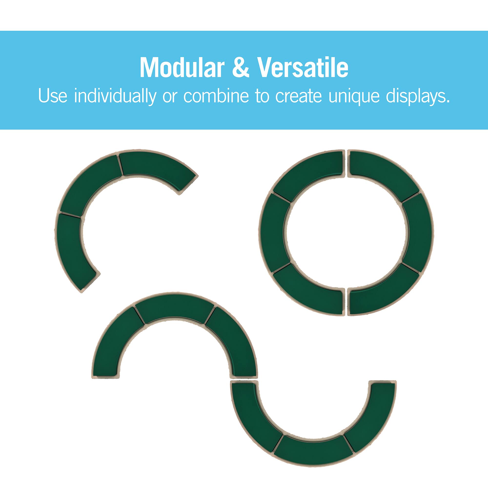 FloraCraft® 16.75" Green Floral Artesia WetFōM® Paper Mache Curve Form
